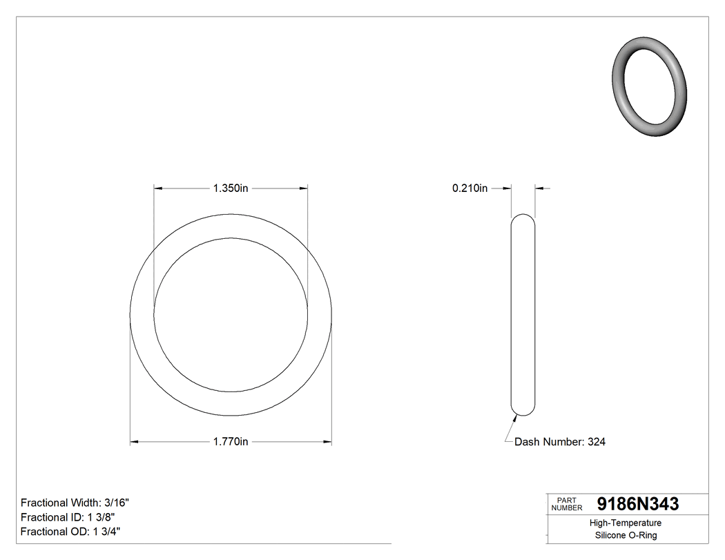 Technical drawing - 9186N343